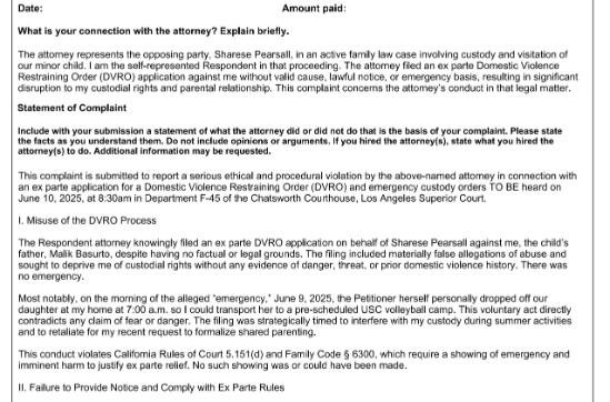 Six complaints on Sua